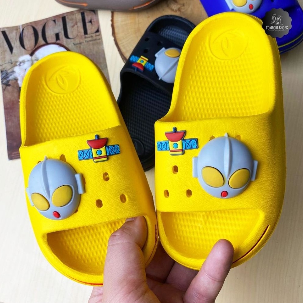 FUB151 SUPER DISKON COLLIN sendal anak karet sandal anak cowo B6122C Usia 35 th  1th
