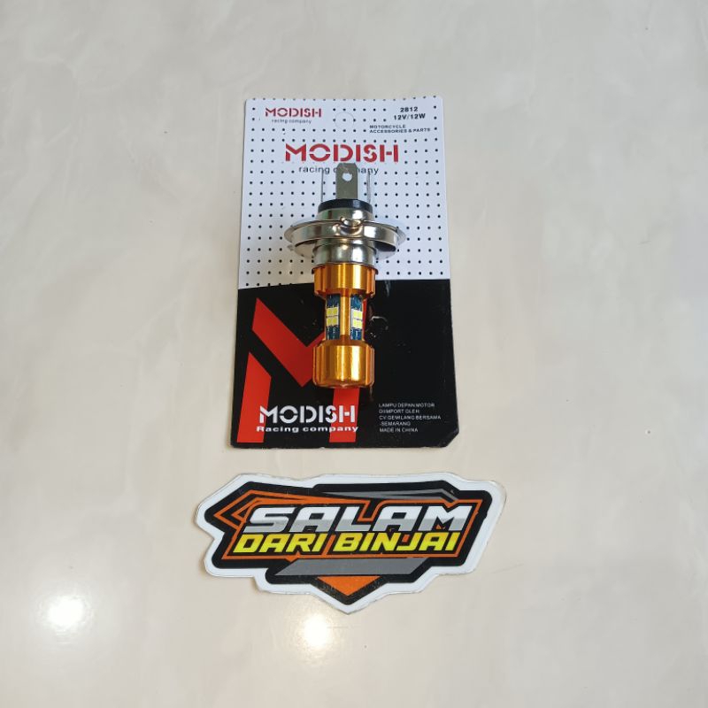 BOHLAM LAMPU LED DEPAN 12 MATA 3 SISI H4 MOTOR VIXION OLD NEW SCOOPY FI MEGAPRO CBR CB150R NINJA TIG