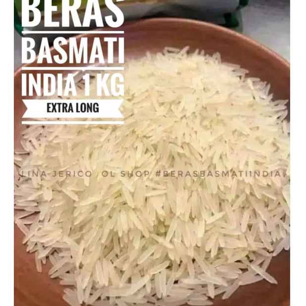 

Free Ongkir BERAS BASMATI INDIA khas ARAB 1 kg kwalitas bagus premium