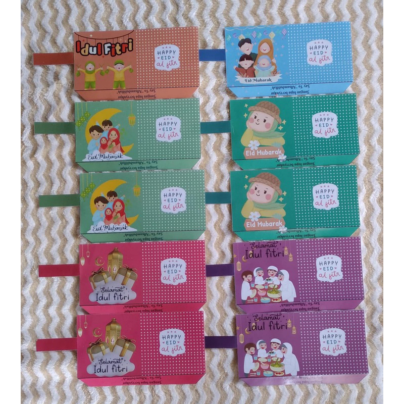 

AMPLOP LEBARAN MODEL DOMPET ISI 10 PCS
