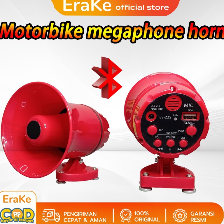 MENARIK Toa Speaker Bluetooth Speaker Kecil Speaker Corong Sirine EALSEM ES22S 12V Untuk Motor Mobil