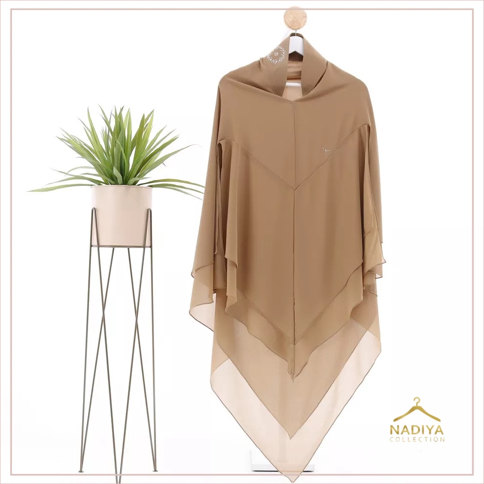 ART S1Q Miranda Dewi Scarf  Khimar Ria Andari Syari Ceruty Crystal Premium by Nadiya