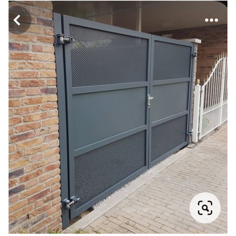 perforated pagar rumah minimalis pagar one way