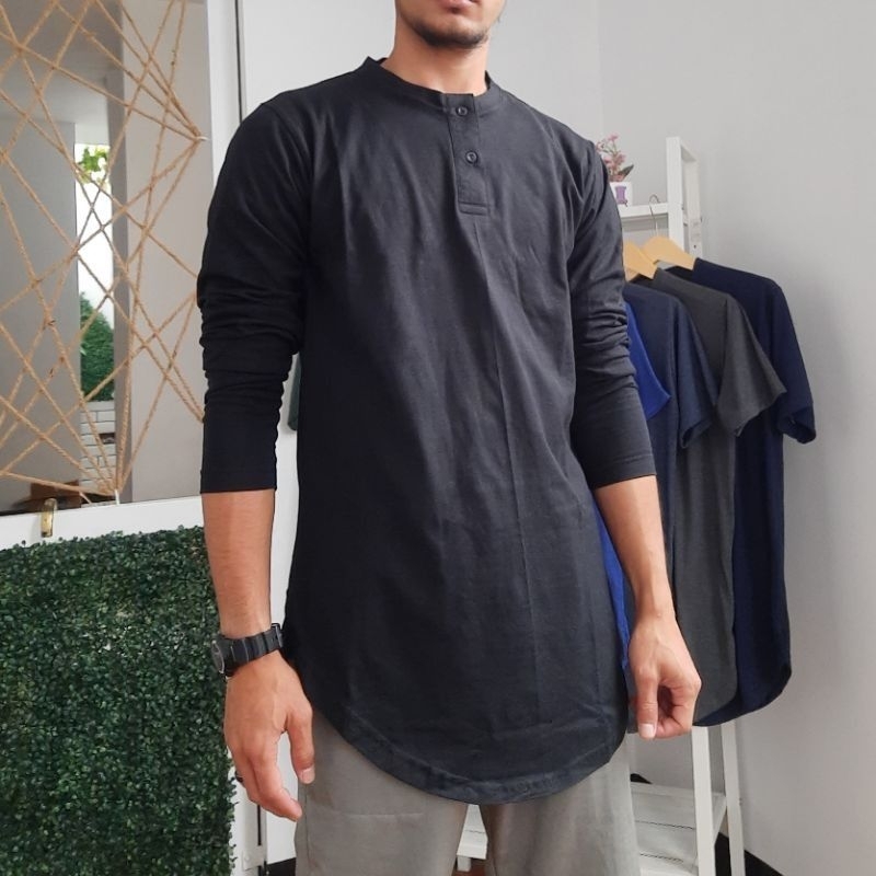 Kaos kurta lengan panjang