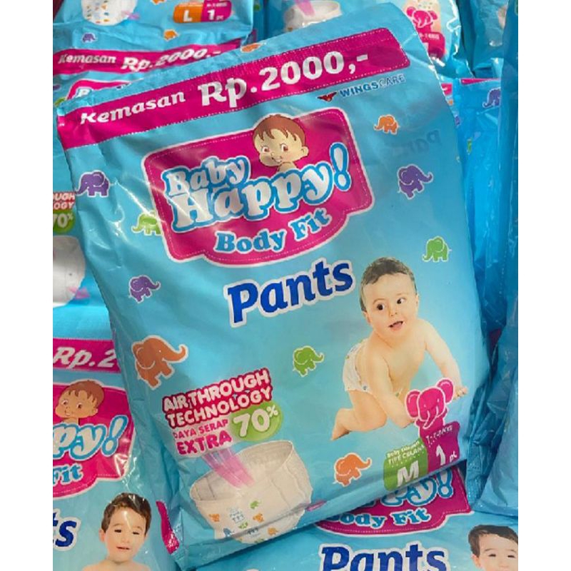 Pampers Baby Happy Pants Renceng Ukuran M Isi 6 pcs