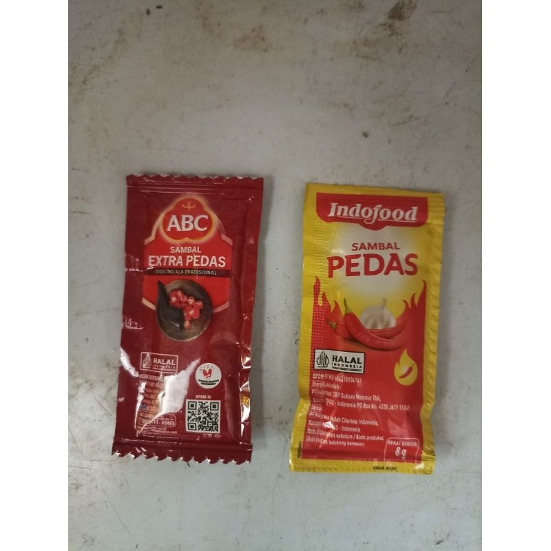 

saus sambal sachet mini saus kemasan kecil saus siap saji saus tomat cabai