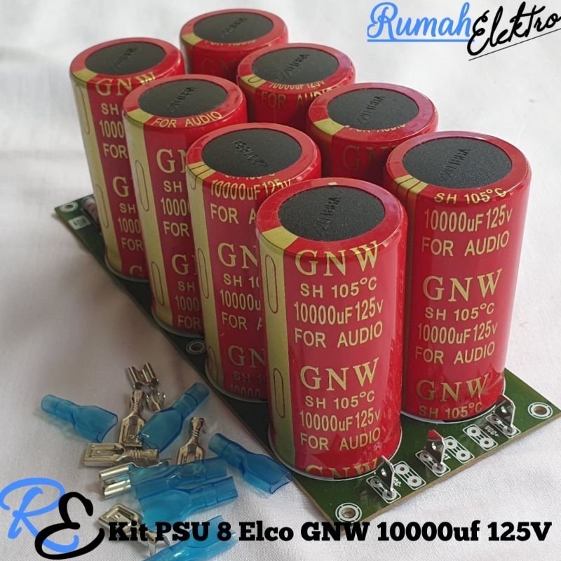 Kit PSU 8 Elco GNW 10000uf 125V