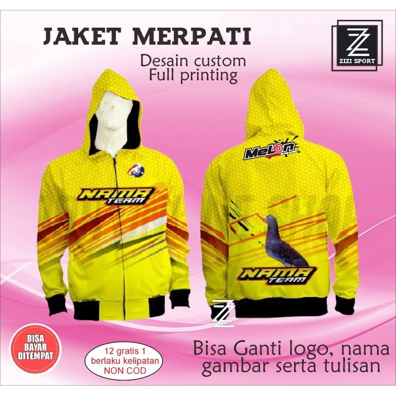 Jaket Merpati bertopi balap indonesia