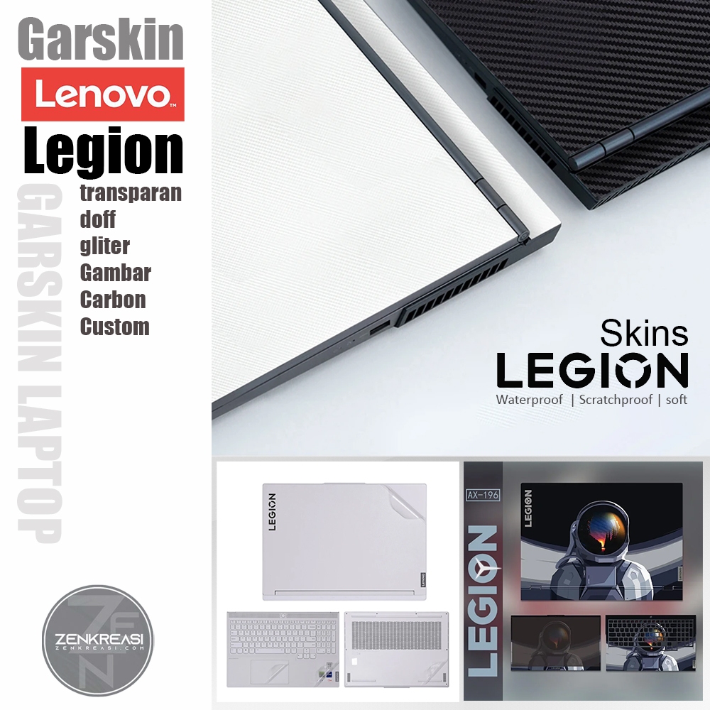 Garskin Laptop Lenovo Legion | Garskin Laptop FullBody | Skin Laptop Protector | Garskin Transparan 