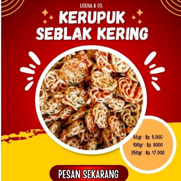 

Kerupuk Seblak Kering Pedas Daun Jeruk