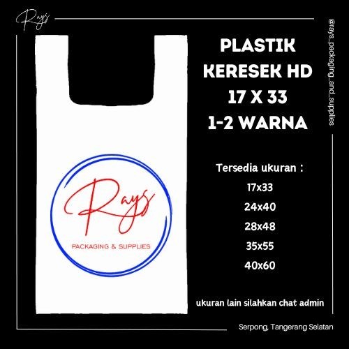 Sablon Printing Plastik HD Ukuran 17 Kemasan Kantong Keresek