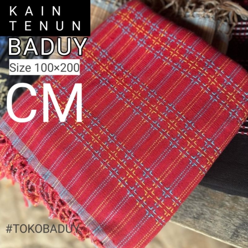 kain tenun baduy tenunan asli suku baduy motif suat songket Ukuran 100×200cm