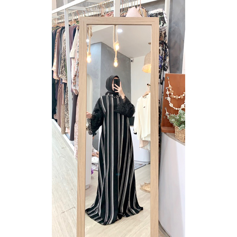 gamis motif salur premium