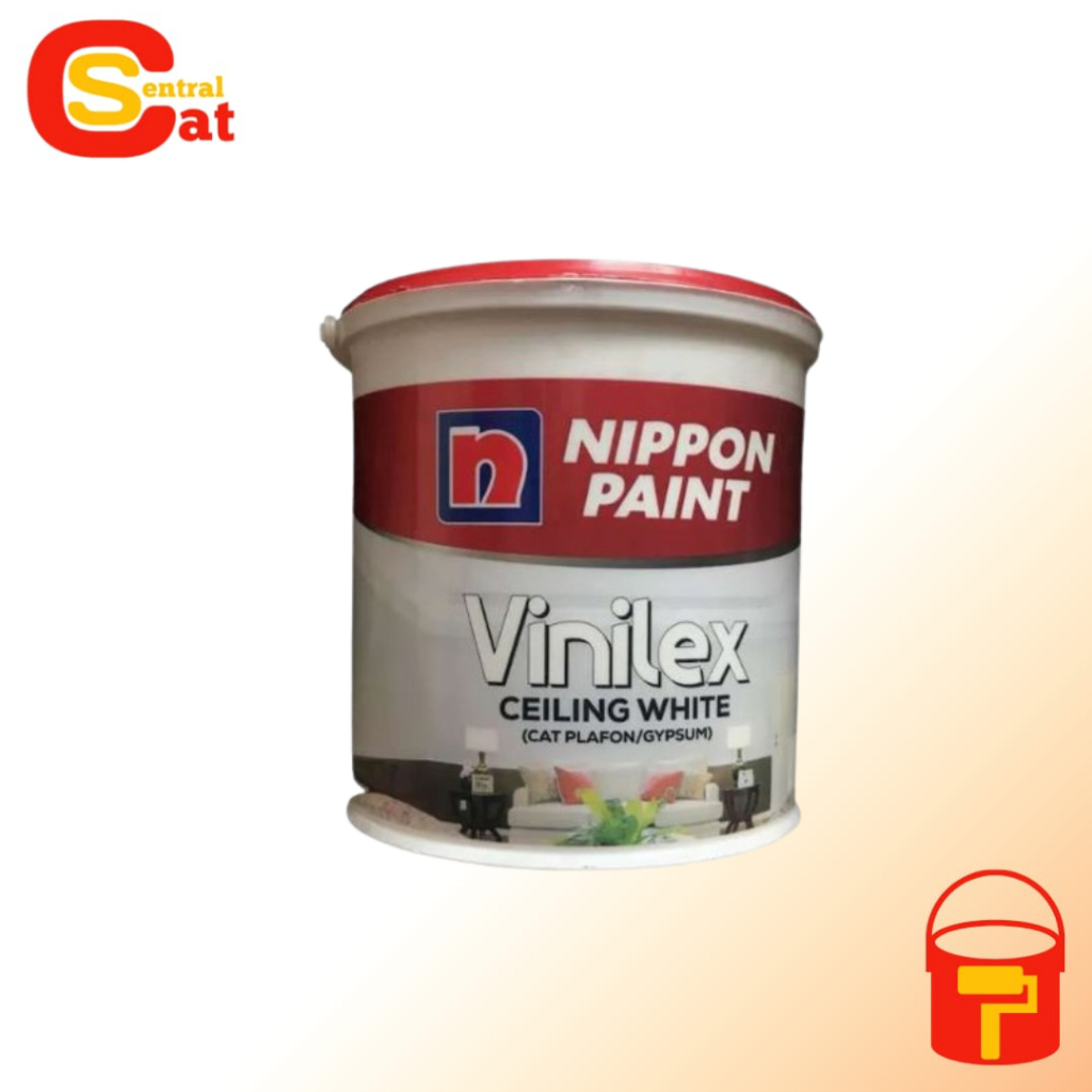 NIPPON VINILEX CEILING WHITE (5 KG) - CAT PLAFON & GYPSUM NIPPON PAINT