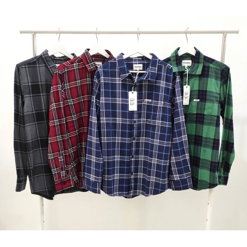 WRANGLER KEMEJA  LENGAN PANJANG PRIA ORIGINAL