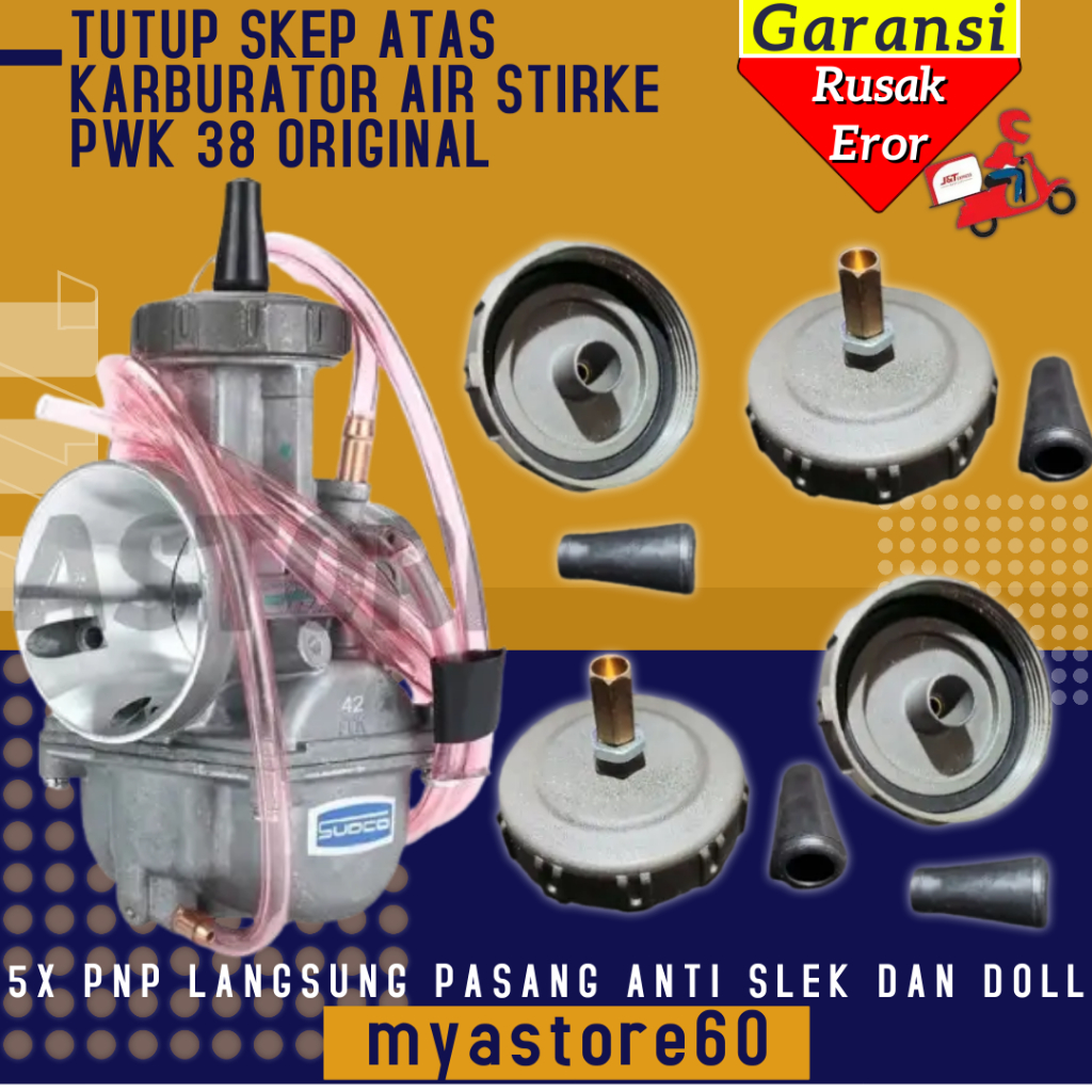 Tutup Penutup Skep Atas Karburator Karbu Carburator Carbu Karbulator Air Strike PWK38 PWK 38 Airstri