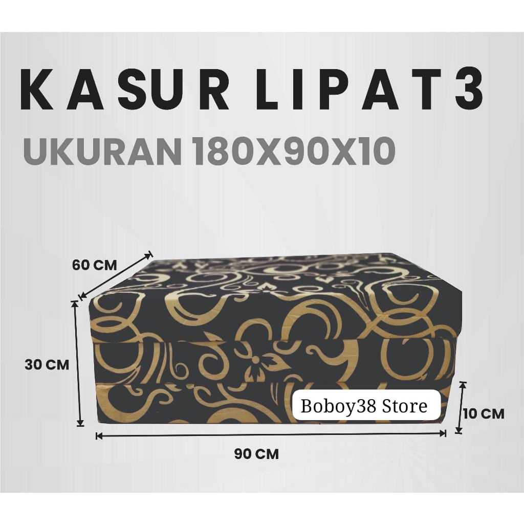 KASUR PREMIUM / KASUR BUSA / KASUR LIPAT 3 / KASUR BUSA MURAH Uk. 180 x 90 x 10 cm