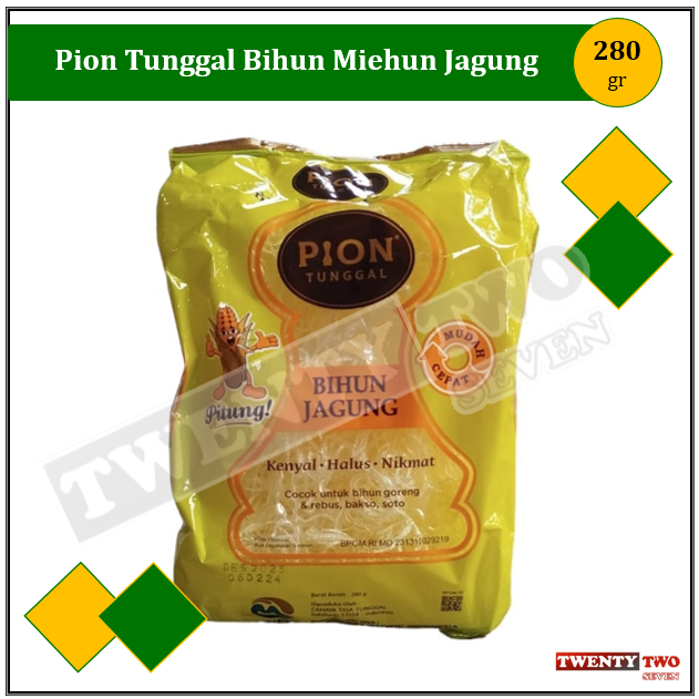 

Pion Tunggal Bihun Mihun Bie Mie Hun Jagung 280 gr