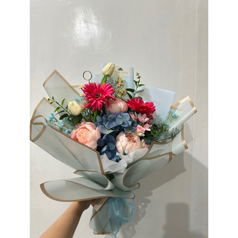 Premium Artificial Flower Bouquet/ Bunga Plastik/ Bouquet Bunga