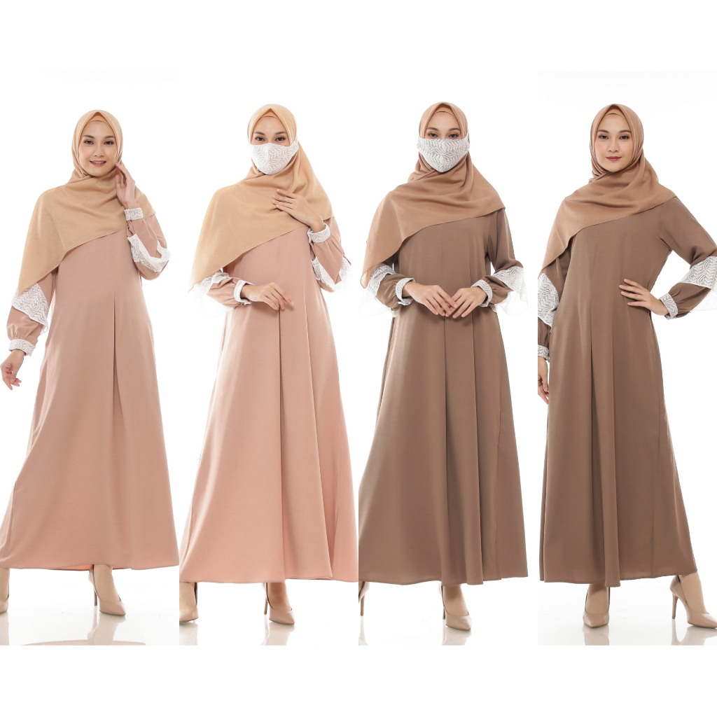 Gamis Muslimah By Zayidan | Gamis Masker Queenza zayidan