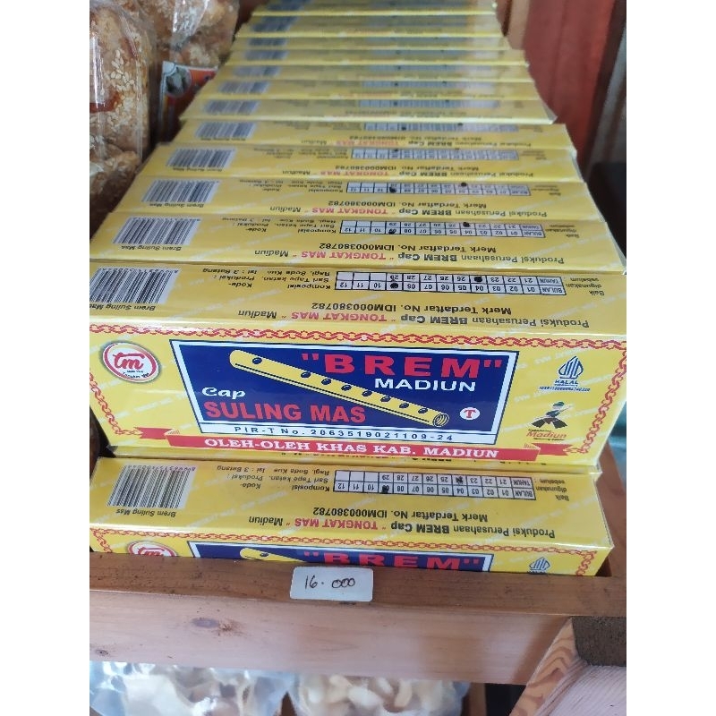 

Brem cap suling asli mediun oleh oleh Blora , cepu, padangan