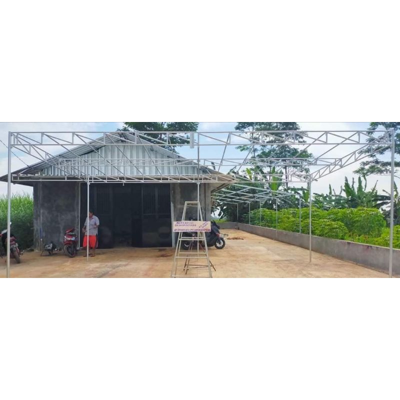 Rangka tenda pesta model datar