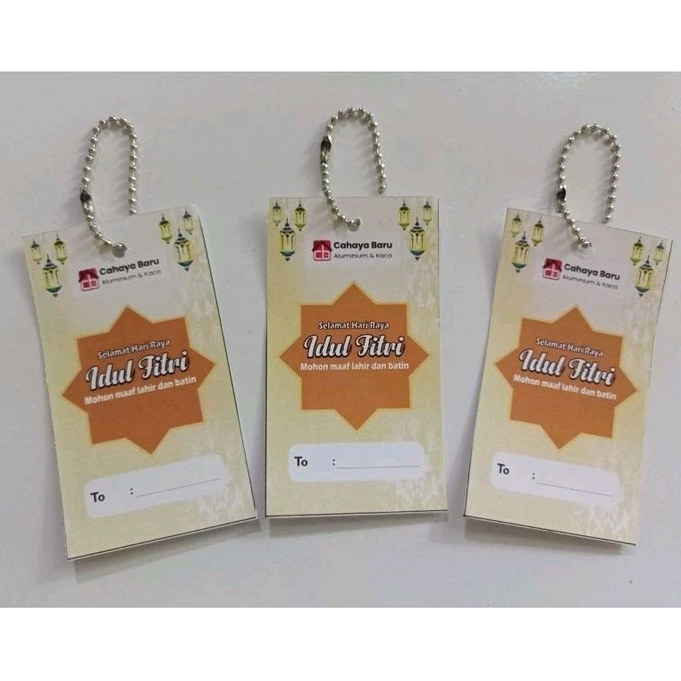Hang Tag Lebaran Custom/Hang Tag Idul Fitri/Thanks Card Lebaran