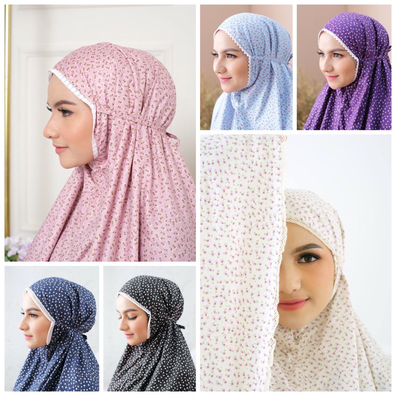 MUKENA DEWASA KATUN JEPANG ORI ZLASSICA DITSY ROSE