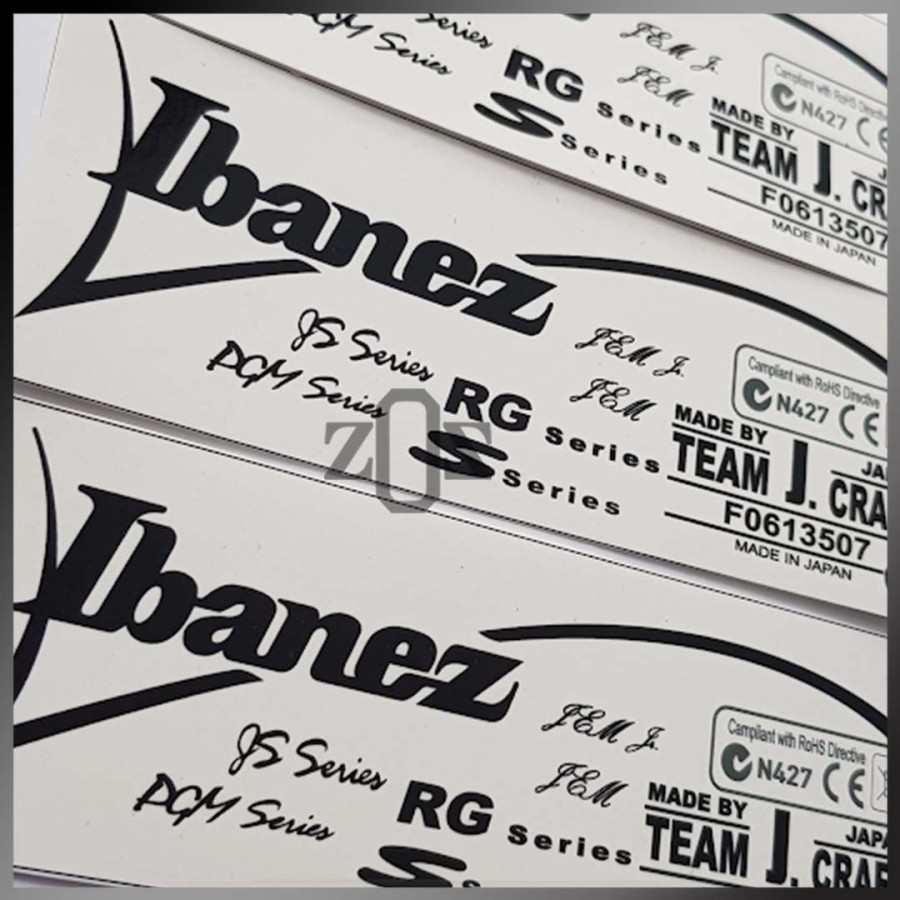 Stiker Sticker Decal Gitar Headstock Ibanez New Series