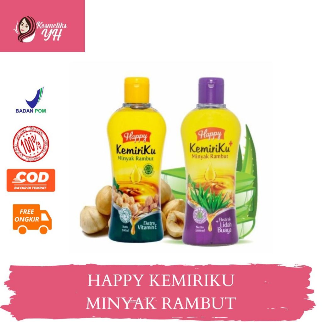 KEMIRIKU MINYAK RAMBUT ATAU MINYAK RAMBUT KEMIRI DAN MINYAK RAMBUT HAPPY KEMIRIKU