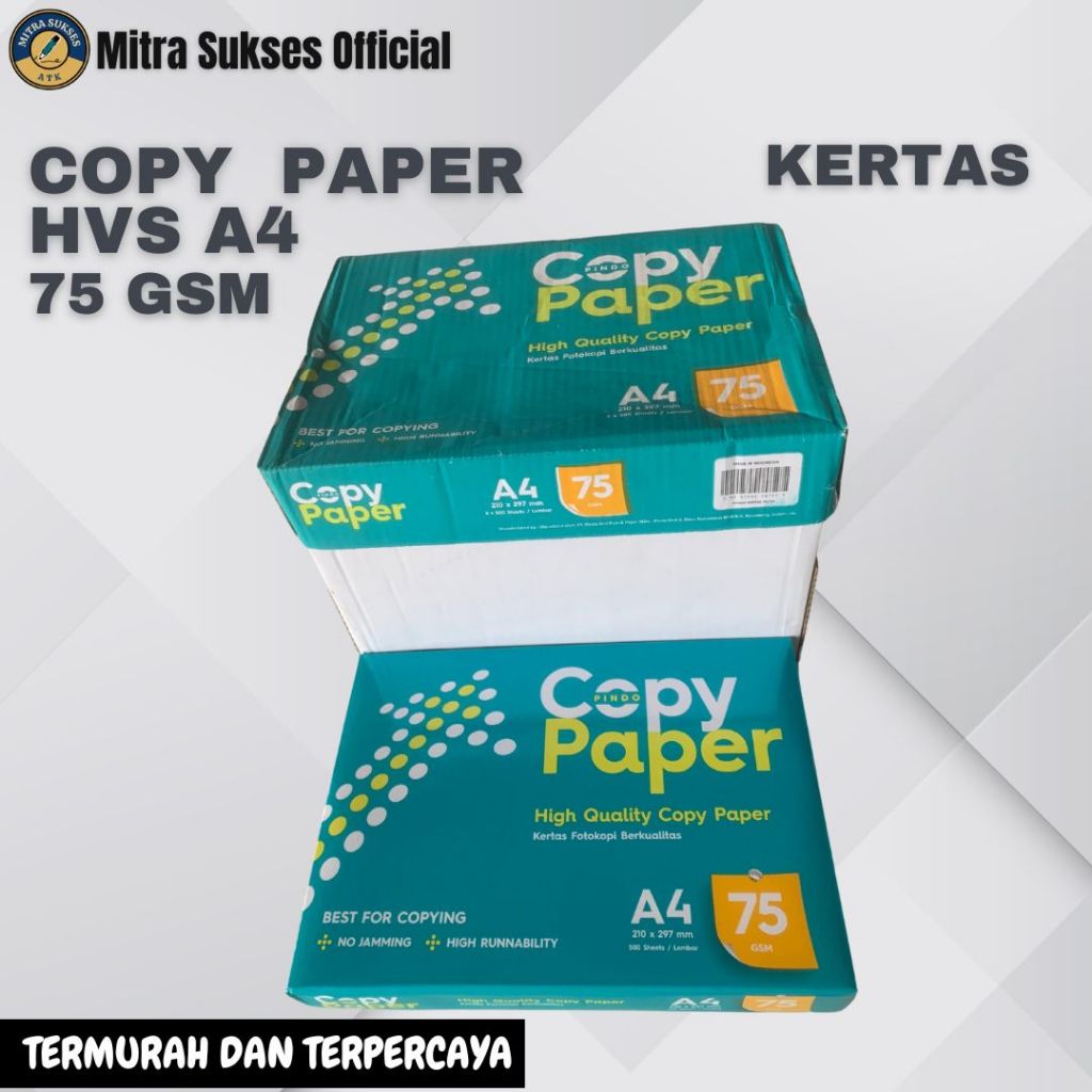 

KERTAS HVS A4 COPY PAPER 75 GR [1 RIM]