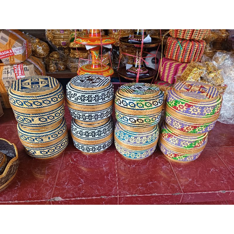 sokasi bambu bulat 25cm 28cm dan 30cm keben bambu