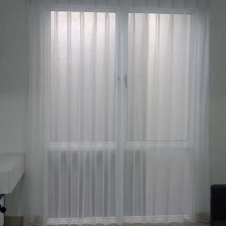 Vitrase Voile Putih Murah Kain Lapisan Daleman Gorden Premium Putih Polos Kualitas Tinggi