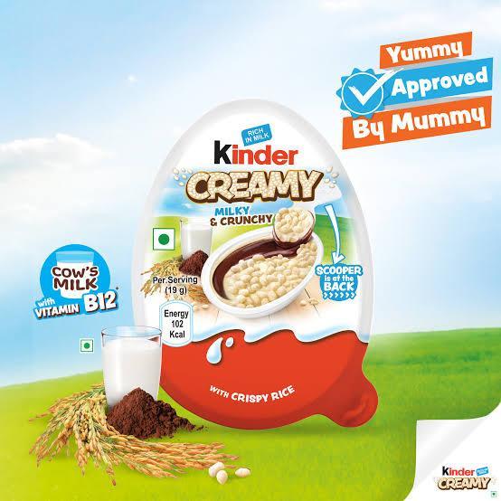 

KINDER CREAMY MILKY & CRUNCHY 19G