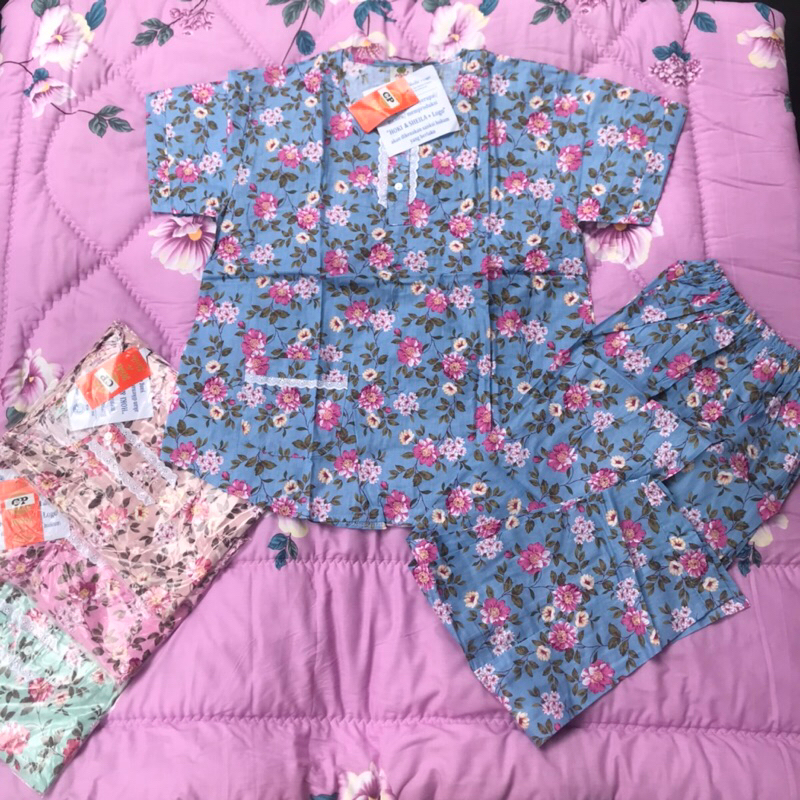 (New)  Hoki & Sheila / Alvin Sabata Baju tidur wanita dewasa Setelan Piyama Setelan tidur Celana Pan