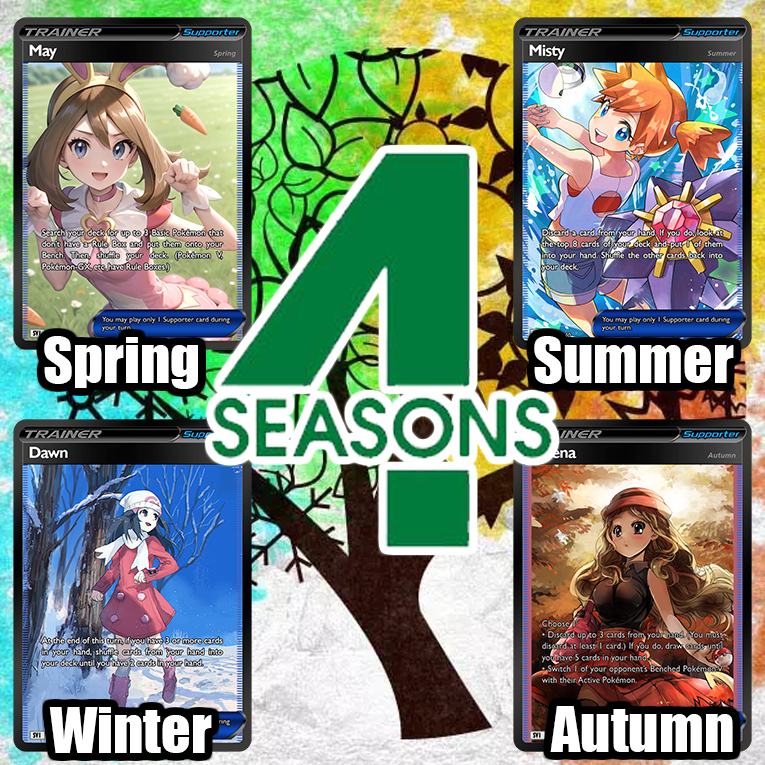 KARTU POKEMON TCG HOLOGRAM SPECIAL TRAINER - FOUR SEASONS
