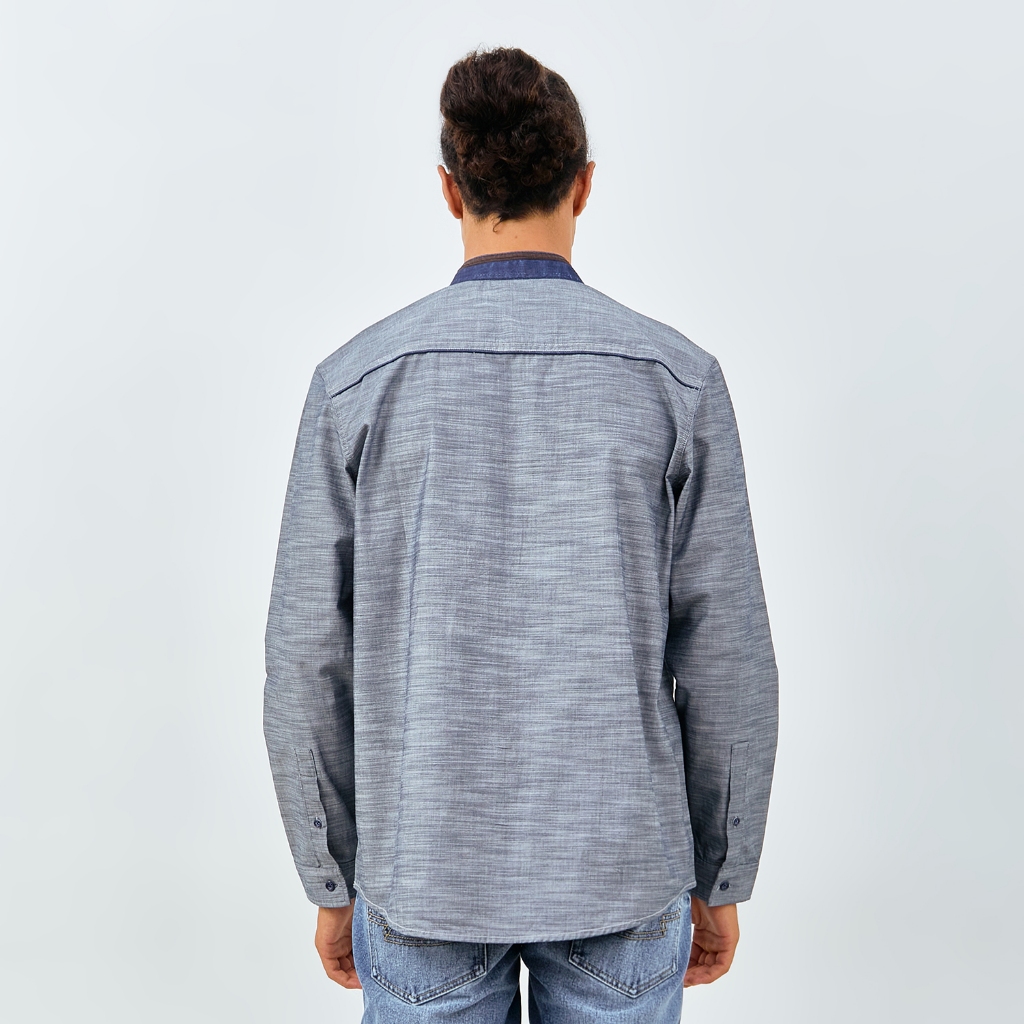 ORIGINAL EMBA DENIM - AMMAR ONE KEMEJA KOKO PRIA LENGAN PANJANG KATUN REGULAR FIT