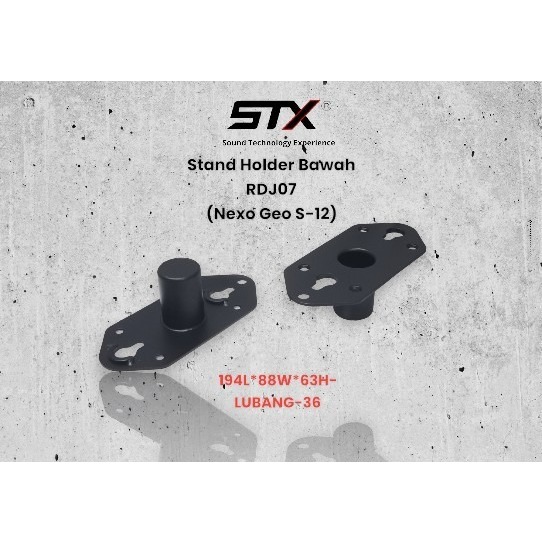 STX - ACCESORIES BOX : Stand Holder Bawah RDJ07 (Nexo Geo-S-12) ukuran 194L*88W*63H-LUBANG-36 B07