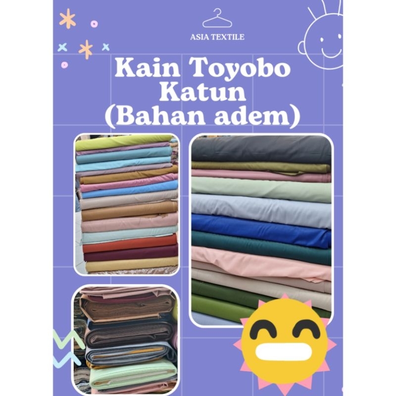 Asia Textile~ Kain Polos Katun Toyobo