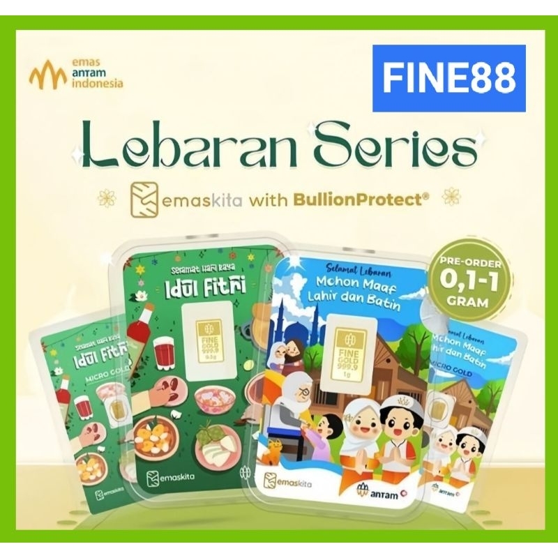 READY ANTAM PROMO LEBARAN 2024 GIFT SERIES ANTAM IDUL FITRI 0.1 HARTADINATA IDULFITRI BEDUG RAMADHAN