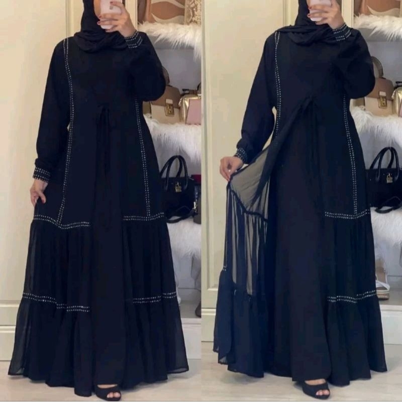 Abaya Dubai Mahani Mewah Original Import