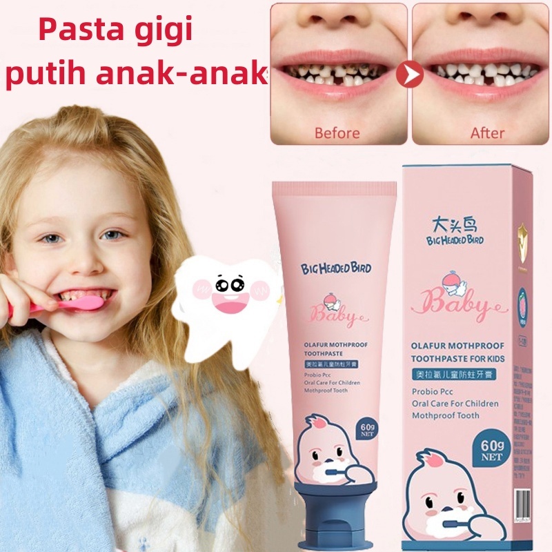 Pasta gigi anak aman tertelan Pasta gigi anak-anak anti karies untuk usia 1-12 tahun pasta gigi prob