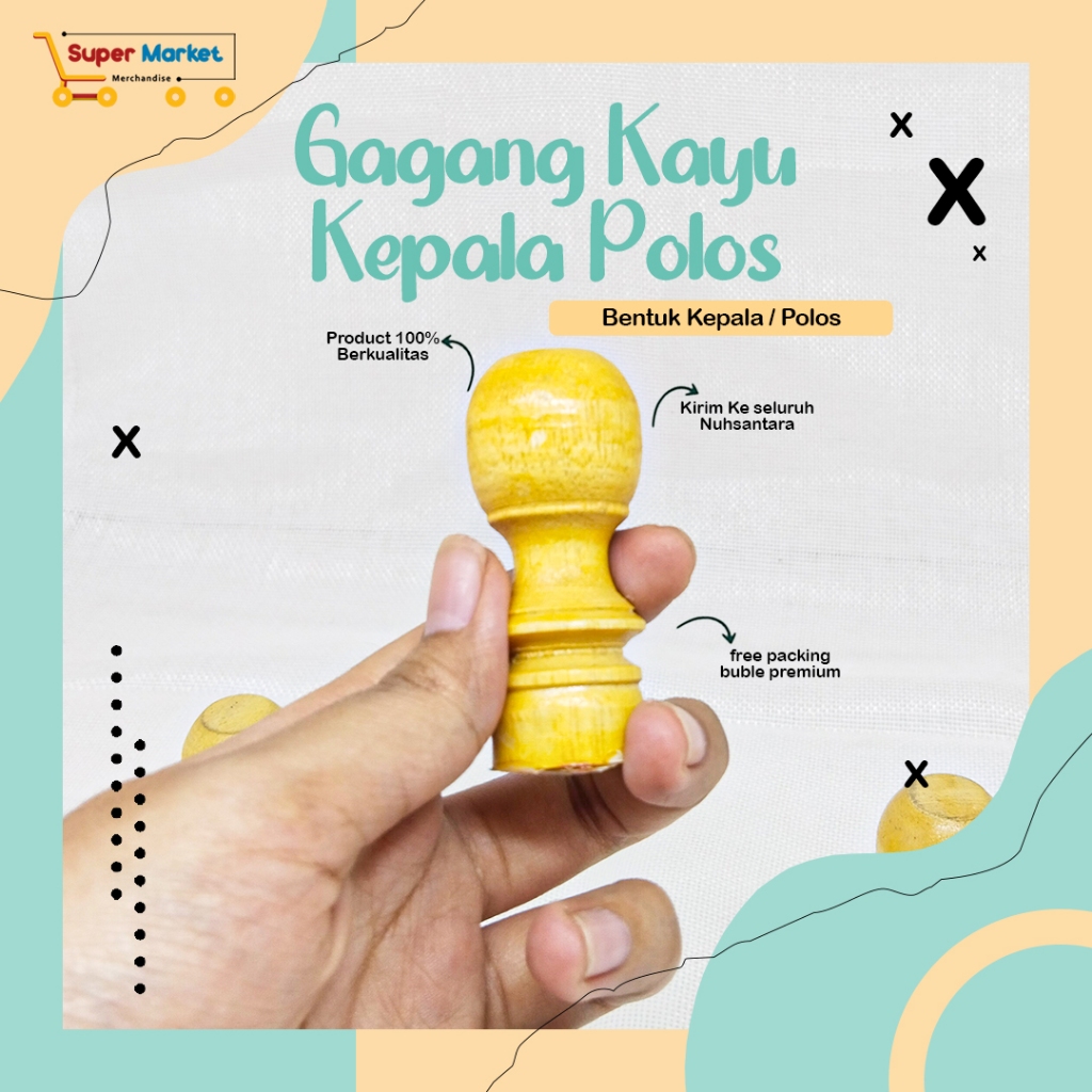 

Kepala Gagang Stempel Kayu Polos / Stampel Kayu Flash Polos