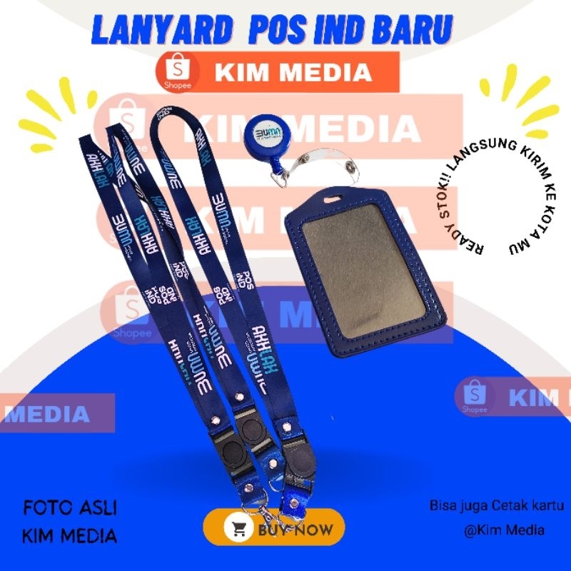 

Tali id card POS IND BUMN AKHLAK Lanyard idcard POS IND Logistik Indonesia Baru (READY STOCK)