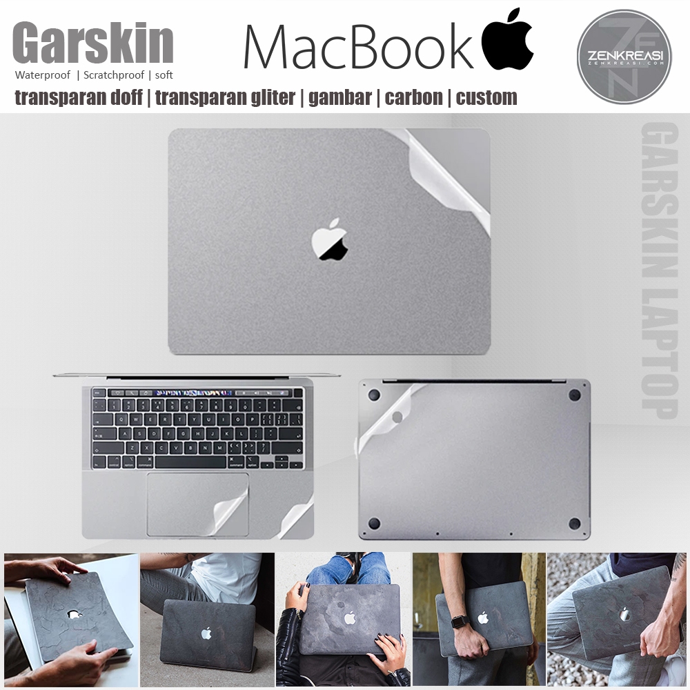 Garskin Laptop MacBook | Skin Apple | Garskin Laptop FullBody | Skin Laptop Protector | Garskin Tran