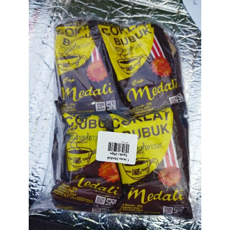 

Coklat Bubuk Medali 25gr Choco Powder Cap Mendali Chocolate Drink Cokelat Tumbuk Bahan Kue Brownies Brownis Pewarna Kecoklatan