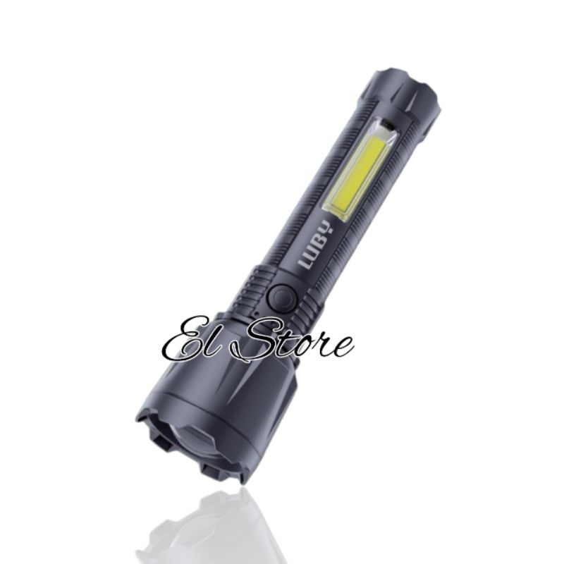 Senter Zoom In Zoom Out Laser Jarak Jauh Luby L-8966A