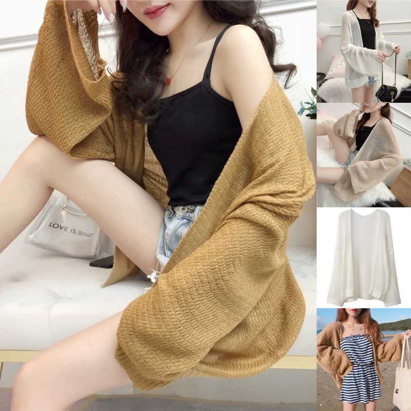 Hoozen - Outer Cardigan Rajut Tipis Summer