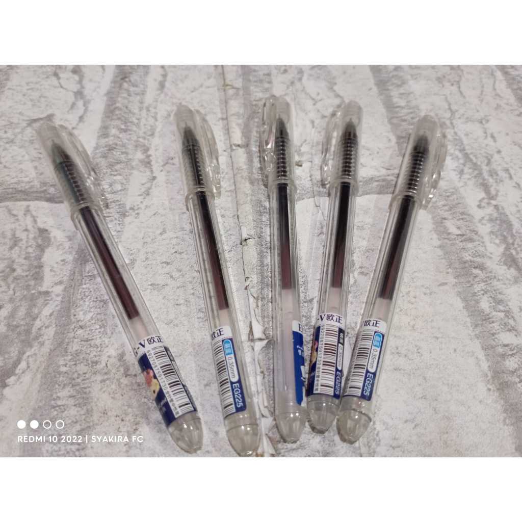 

(1 pcs) Bolpen Gel Hitam EG-V 0.38 mm