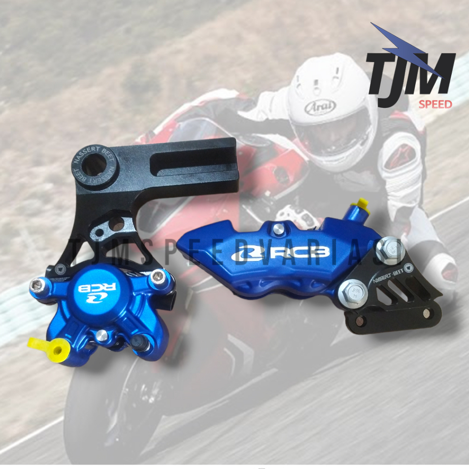 Kaliper RCB R1 4P+Kaliper RCB R55 2P + Breket Kaliper New Ninja 250 Fi Nassertbeet